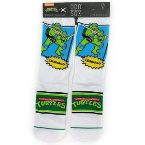 Odd Sox Teenage Mutant Ninja Turtles Crew Socks Mens Womens TMNT Leonardo Gift